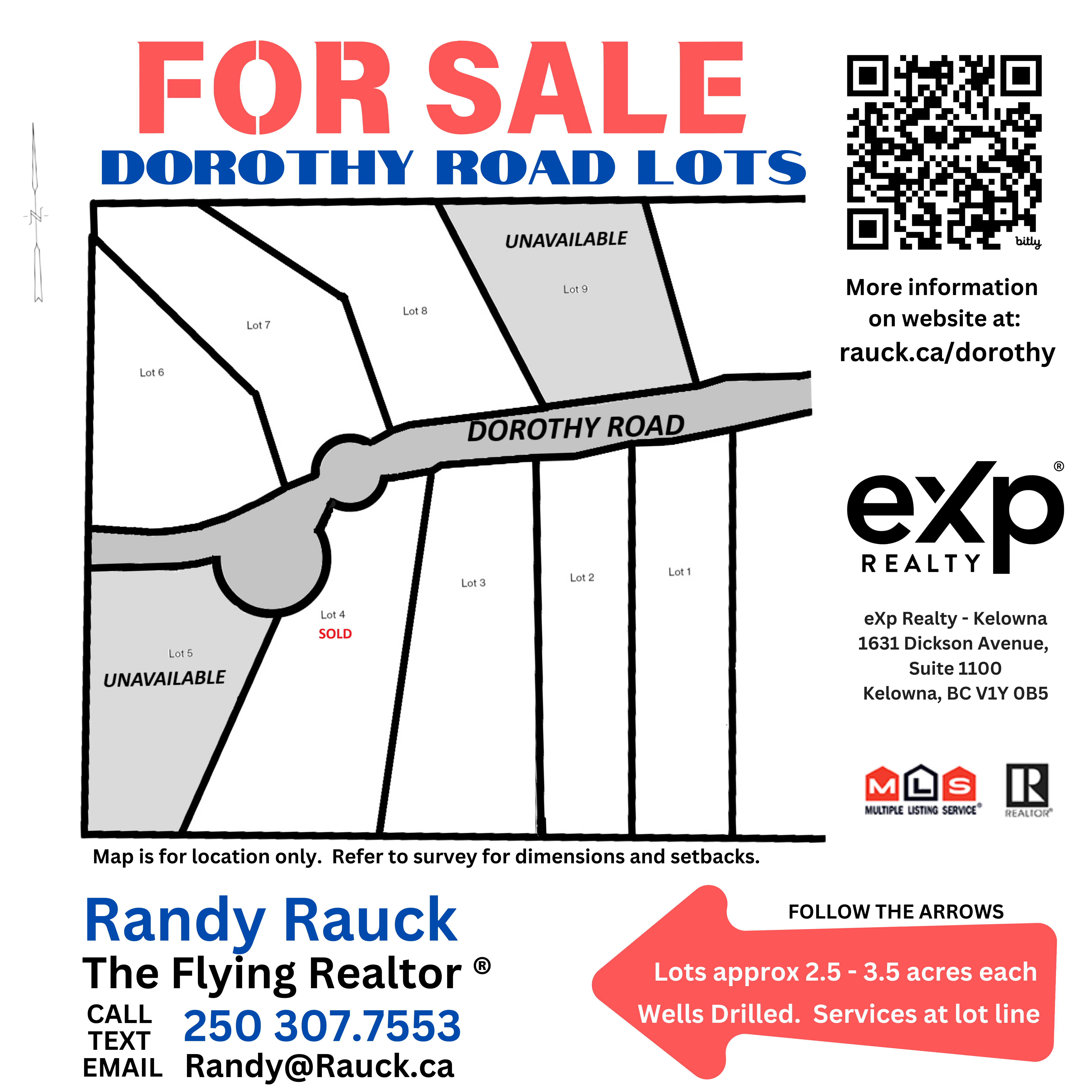 Beautiful New Lumby Acreages For Sale, Dorothy Road final sign graphic sold4